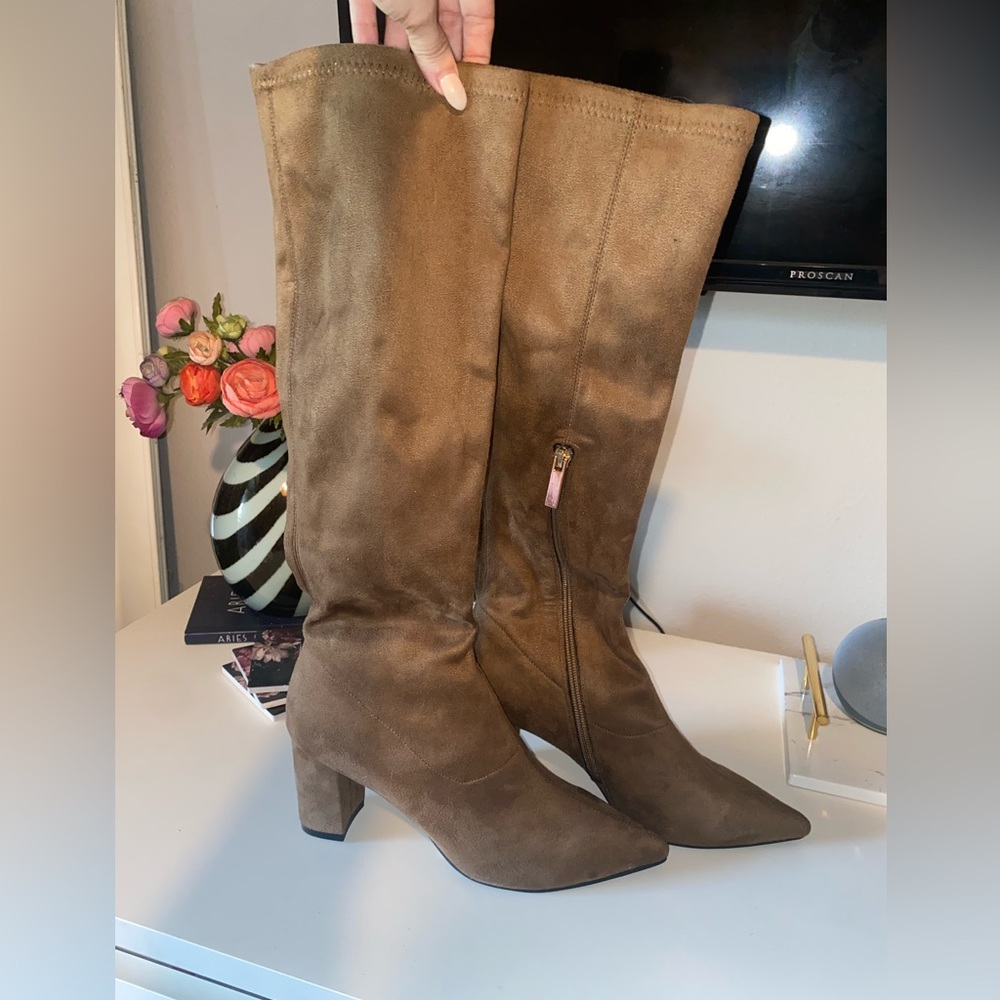 Anthropologie Suede Knee High Boots